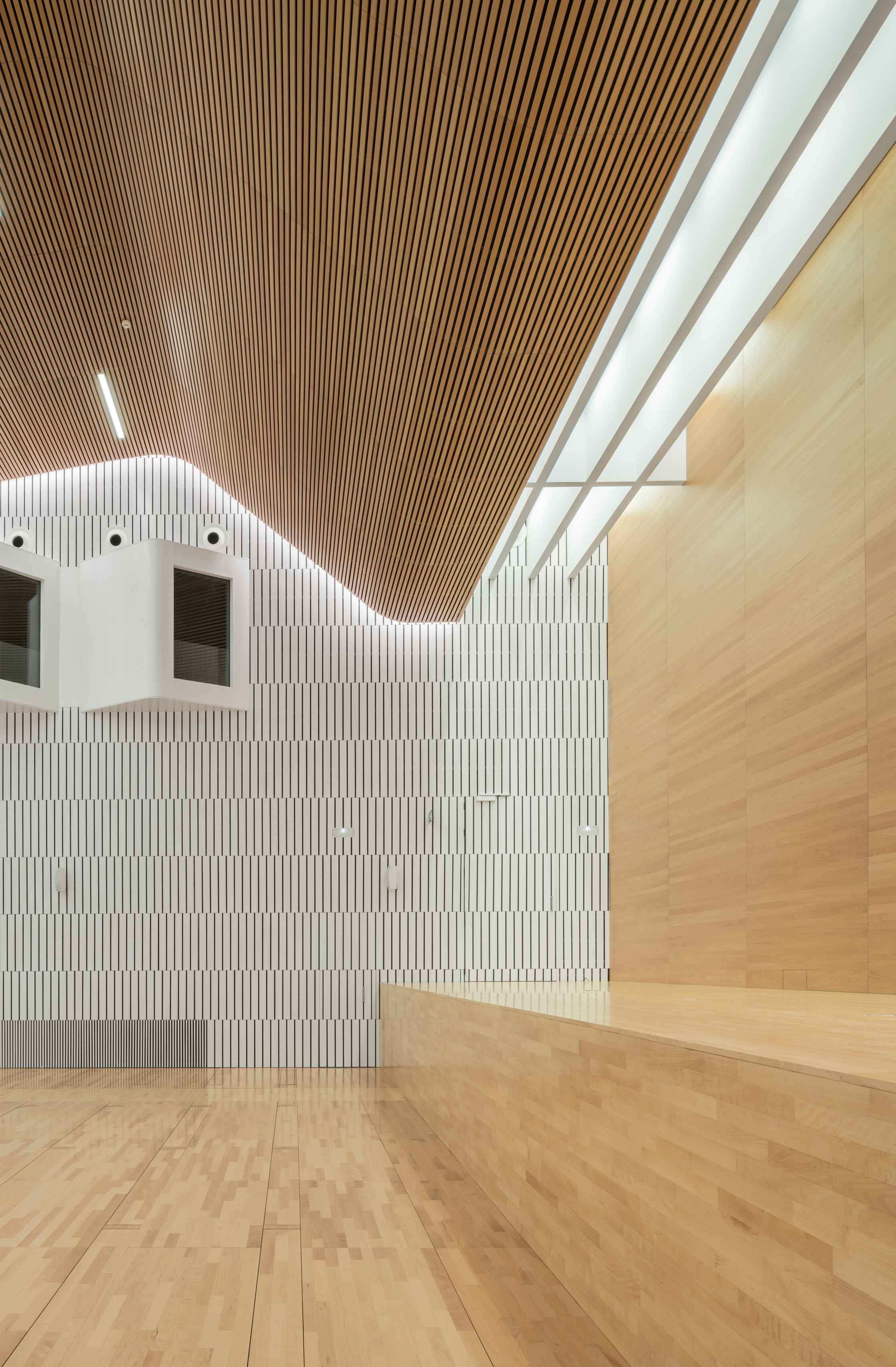 Auditorio del Palacio de Congresos, un espacio de arquitectura contemporánea en pleno corazón de la judería, junto a la Mezquita-Catedral de Córdoba (España). Proyecto: LAP arquitectos.